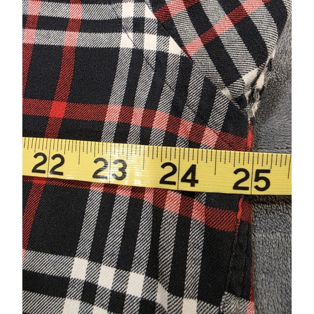 Polo Ralph Lauren Shirt Mens‎ Medium Black Red White Plaid Long Sleeve Button Up - Picture 4 of 6